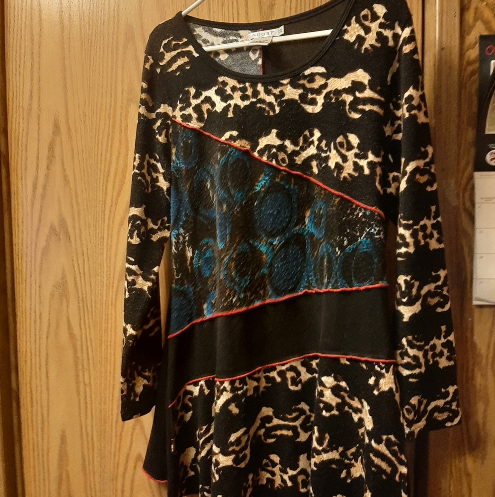 Multicolored and Multiprint  Shirt Adore Size: XL